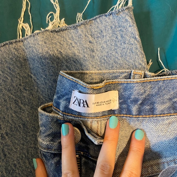 ZARA wide leg ripped jeans - Picture 4 of 5